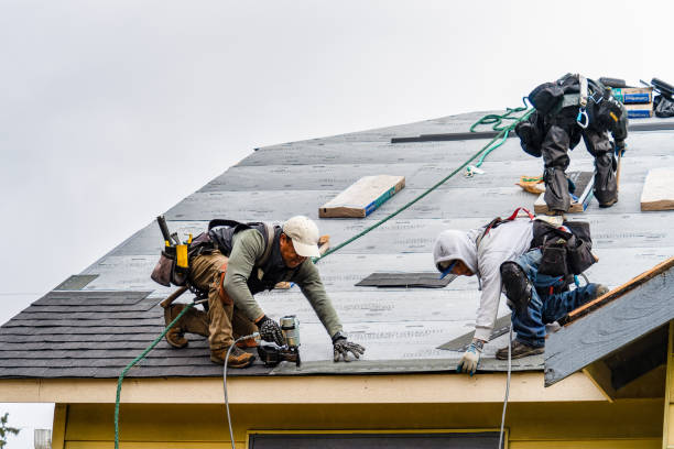 Professional Gutter Installation technician working in Amory, MS